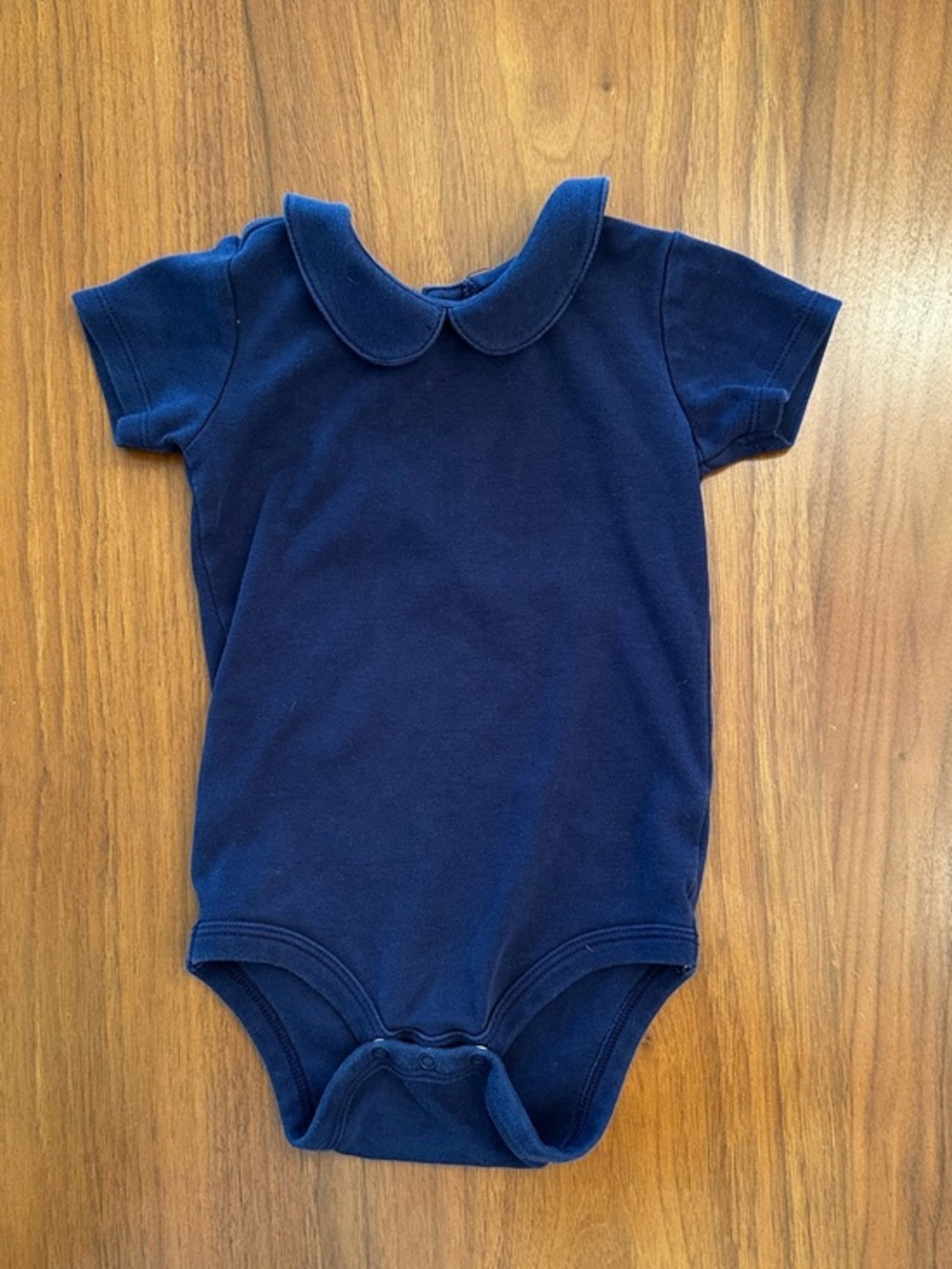 Primary Classic Navy Peter Pan Collar One-Piece size 12-18 months